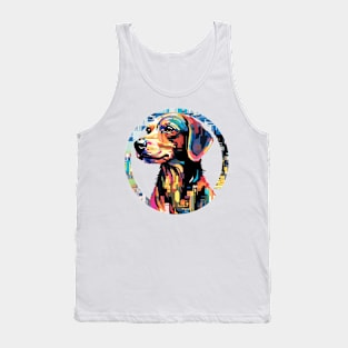 Dog Pet World Animal Lover Furry Friend Abstract Tank Top